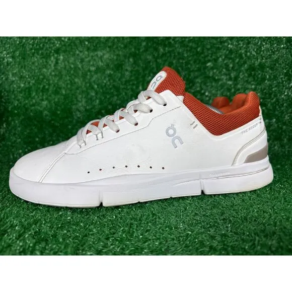On Cloud The Roger Advantage Men's Shoes Sneakers White Rust 48.98516 Size 11
