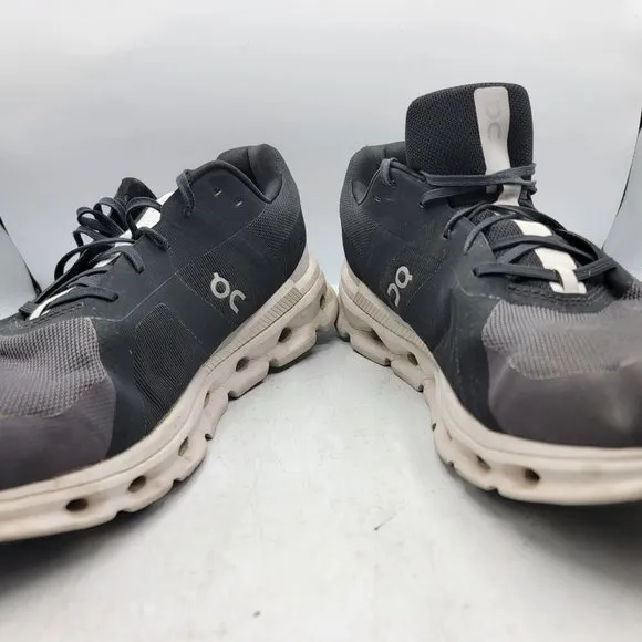 On Cloudrunner Mens 13 Running Shoes Black Gray Sneakers Athletic Casual