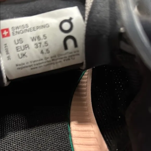 On Running Black and Pink Sneakers