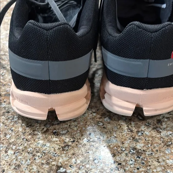 On Running Black and Pink Sneakers