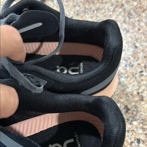 On Running Black and Pink Sneakers