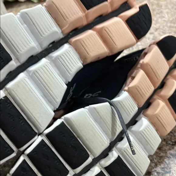 On Running Black and Pink Sneakers