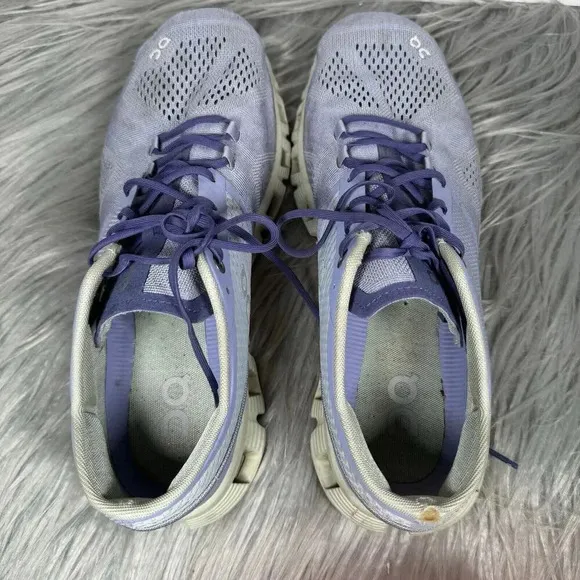 On Running Cloud X Size 10 Purple Lavender Athletic Sneakers