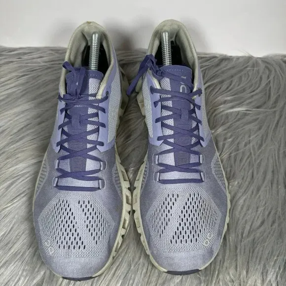 On Running Cloud X Size 10 Purple Lavender Athletic Sneakers