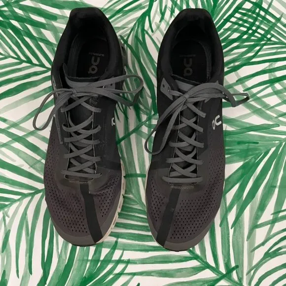 On Running Cloudflow 3 Sneakers in Black/Asphalt Men's Size 12