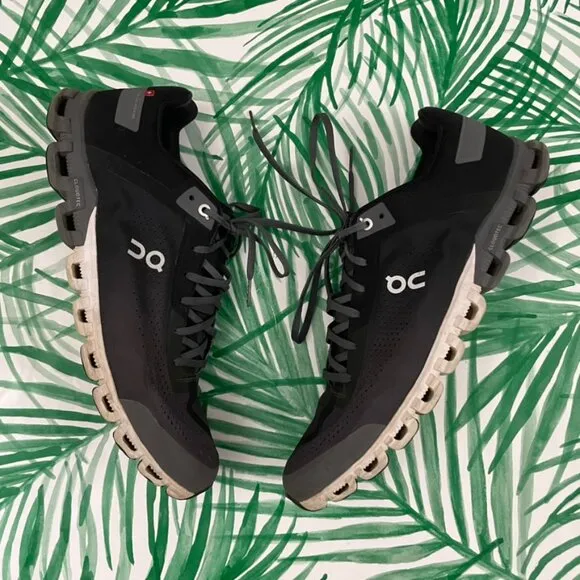 On Running Cloudflow 3 Sneakers in Black/Asphalt Men's Size 12