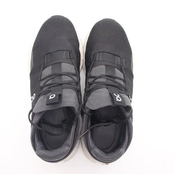On Running CloudNova Black Men's Size 10.5 Black Athletic Running Sneakers