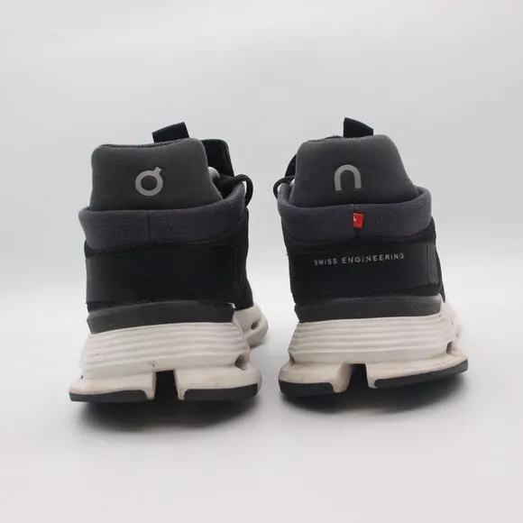 On Running CloudNova Black Men's Size 10.5 Black Athletic Running Sneakers