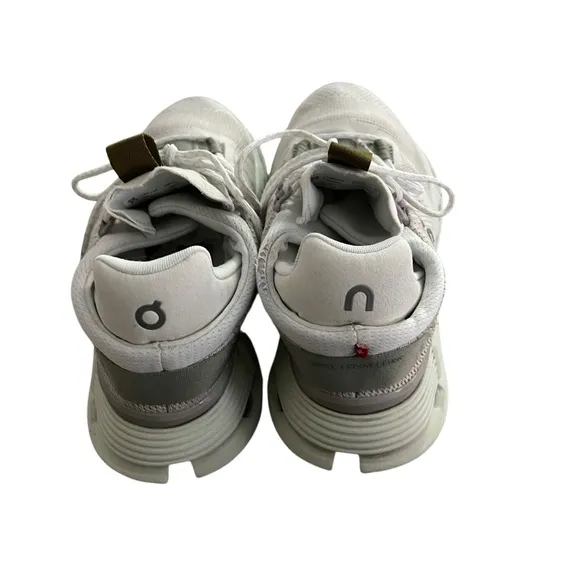 ON Running  Cloudnova White and Gray Sneakers Women Size 8