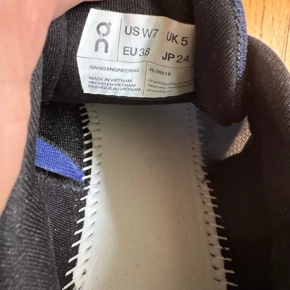 ON Running Cloudrunner Blue and Black Sneakers