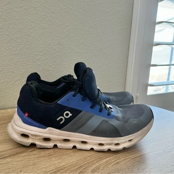 On Running Cloudrunner Metal‎ Midnight Blue Running Sneakers