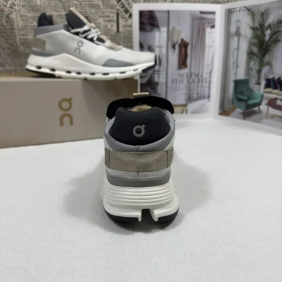 On Running Cloudtec Sneakers - White and Sand with Black