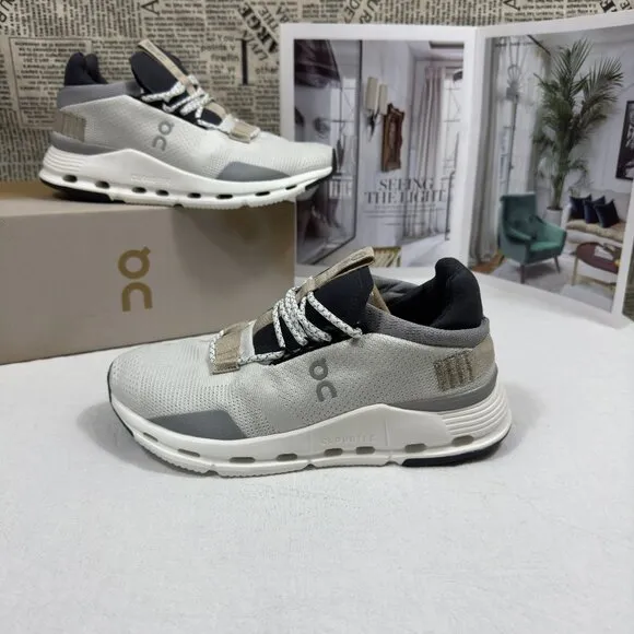 On Running Cloudtec Sneakers - White and Sand with Black