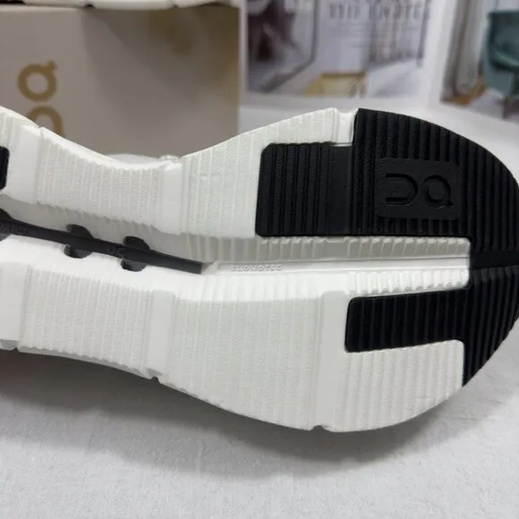 On Running Cloudtec Sneakers - White and Sand with Black