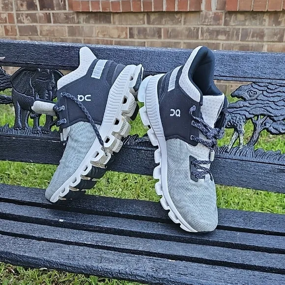 ON Running Gray and White Sneakers