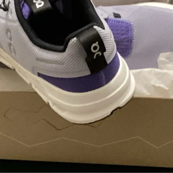 On Running Kids Sneakers in Purple and White