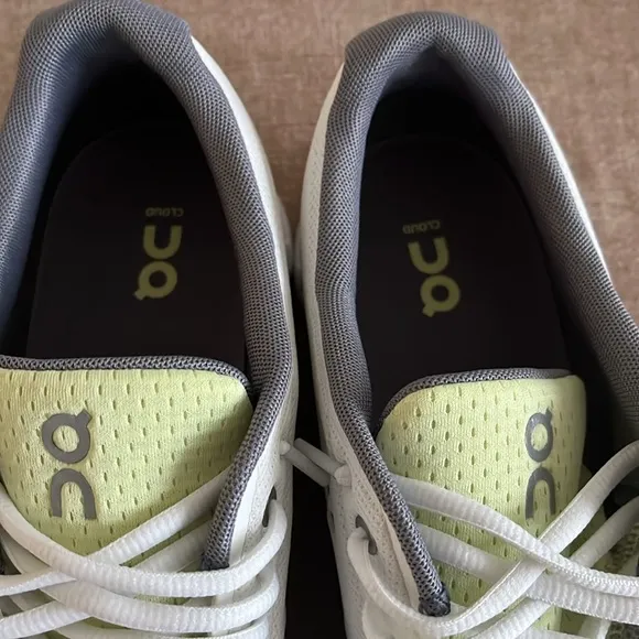 On Running White and Gray Sneakers