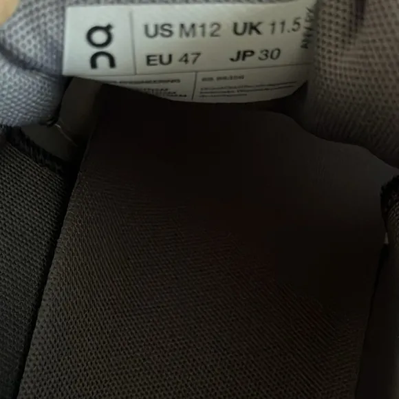 On Running White and Gray Sneakers