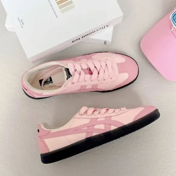 Onitsuka Tiger casual shoes pink women's casual shoes