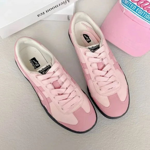 Onitsuka Tiger casual shoes pink women's casual shoes