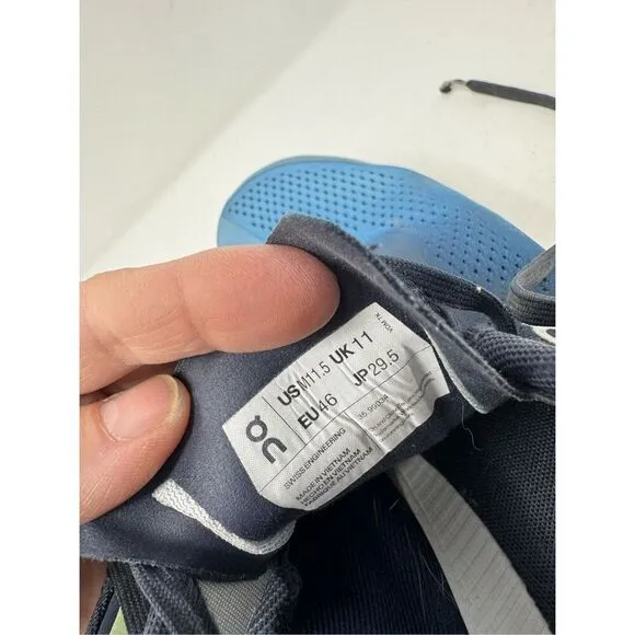 On Running Cloudflow Men's Ink/Meadow Athletic Sneakers Trainers 11.5