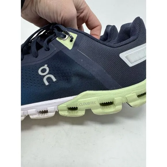 On Running Cloudflow Men's Ink/Meadow Athletic Sneakers Trainers 11.5