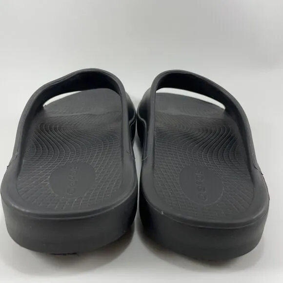 Oofos Ooahh Sport Slide Sandals Mens Size 8 Black Comfort Recovery, Womens 10