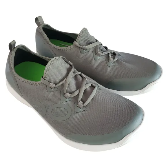 OOFOS OOmg Sport Low Shoe Olive Active Recovery Sport Lace Sneakers Men's 10.5