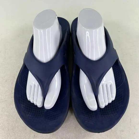 OOFOS OOriginal Men's Recovery Sport Shoes US 12 Blue Flip Flop Thong Sandals