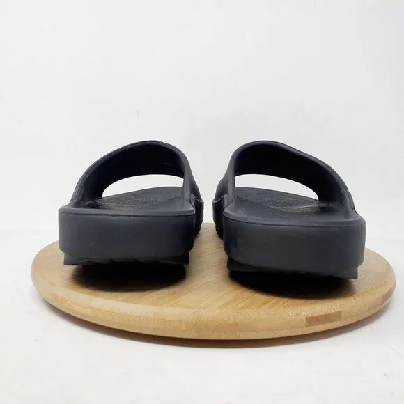 Oofos Sandals Womens 7 Ooahh Black Slide Recovery Sport Pool Beach Slip On Shoes