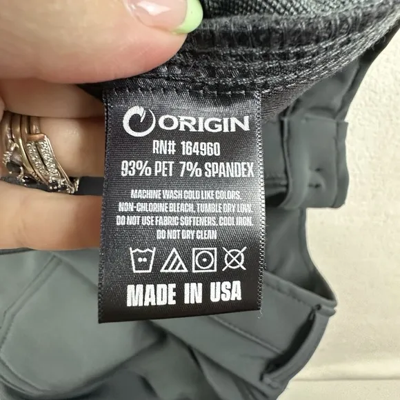 Origin USA Pants Mens 38 (38x332) Gray VRSA Utility Pants Straight Leg Stretch