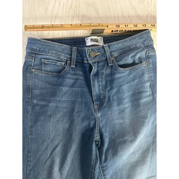 Original Paige Women's Hoxton Ultra Skinny Blue Jeans Size 28