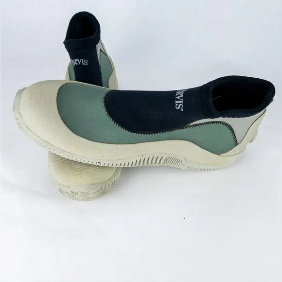 Orvis Christmas Island Boots Men's Size 11 Ankle High Slip On Green Black Gray