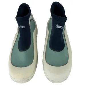 Orvis Christmas Island Boots Men's Size 11 Ankle High Slip On Green Black Gray