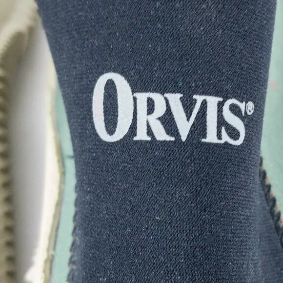 Orvis Christmas Island Boots Men's Size 11 Ankle High Slip On Green Black Gray