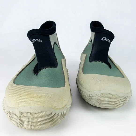 Orvis Christmas Island Boots Men's Size 11 Ankle High Slip On Green Black Gray