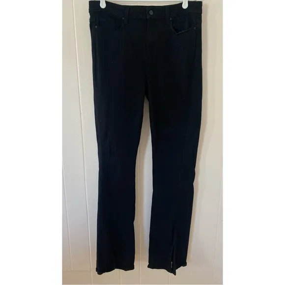 Paige High Rise Manhattan Jeans in Black Shadow Size 32 Gently Used