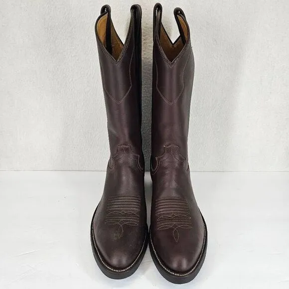 Panhandle Slim Men's Western Work Sole Boots Brown 8.5 New