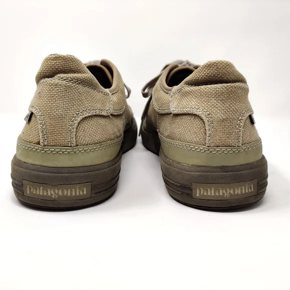 Patagonia Mens Whino Lace Hemp Shoes SIZE 14 Low Top Dark Burlap Casual Sneaker