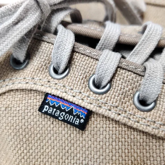 Patagonia Mens Whino Lace Hemp Shoes SIZE 14 Low Top Dark Burlap Casual Sneaker