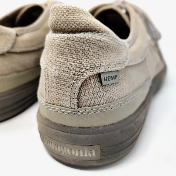 Patagonia Mens Whino Lace Hemp Shoes SIZE 14 Low Top Dark Burlap Casual Sneaker