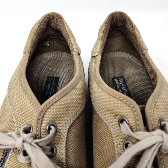 Patagonia Mens Whino Lace Hemp Shoes SIZE 14 Low Top Dark Burlap Casual Sneaker