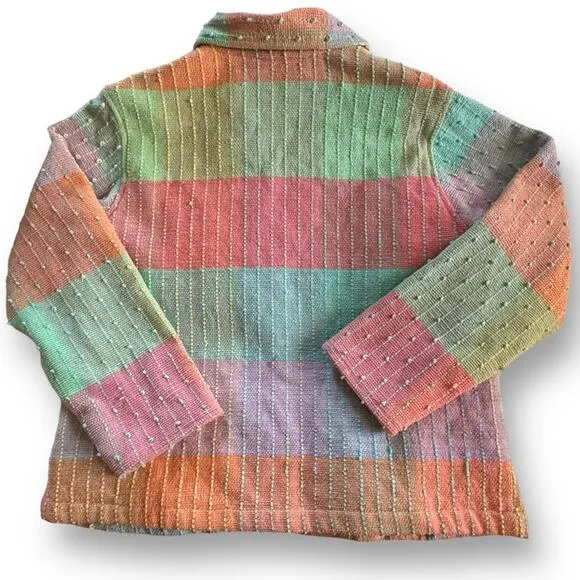 Patchwork Jacket Cotton 90’s Vintage Large jacket