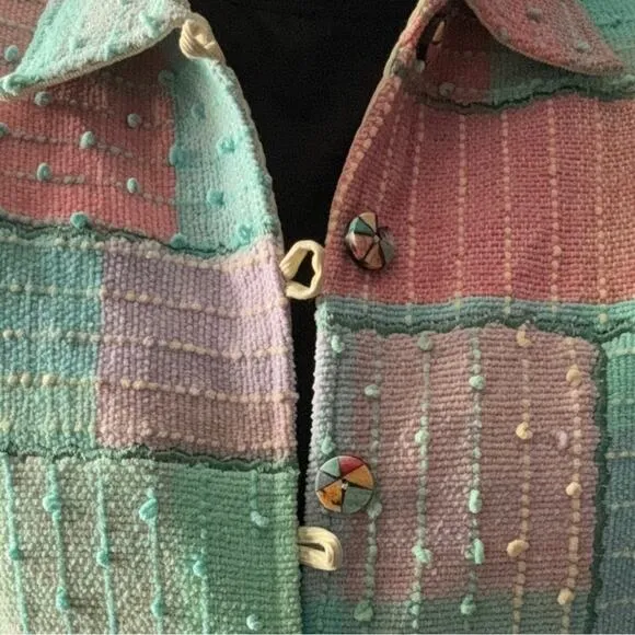 Patchwork Jacket Cotton 90’s Vintage Large jacket