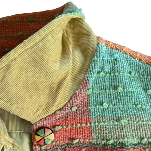 Patchwork Jacket Cotton 90’s Vintage Large jacket