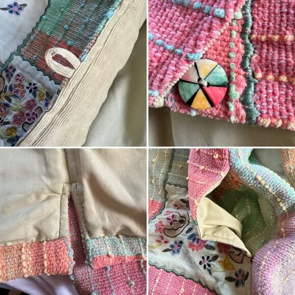 Patchwork Jacket Cotton 90’s Vintage Large jacket