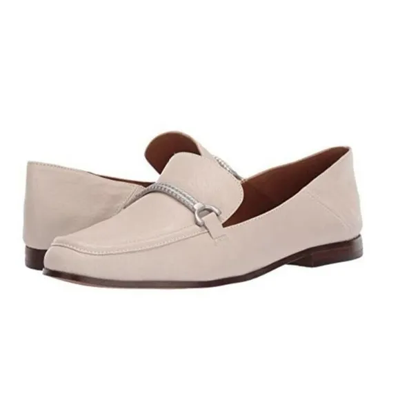 Patricia Nash Fia Loafer Flats Bone Ivory Leather
