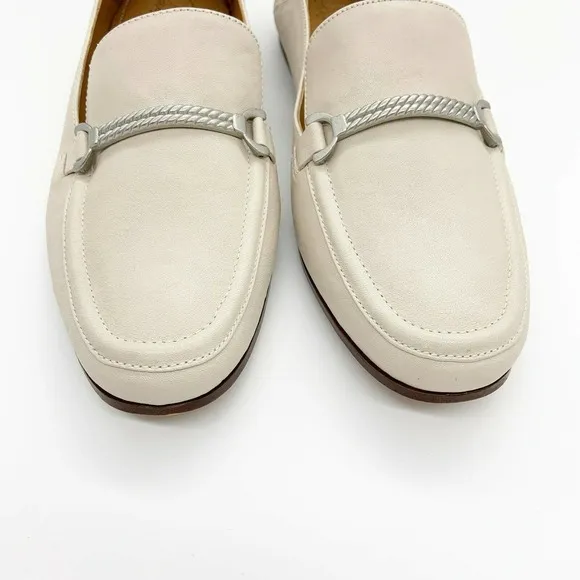 Patricia Nash Fia Loafer Flats Bone Ivory Leather