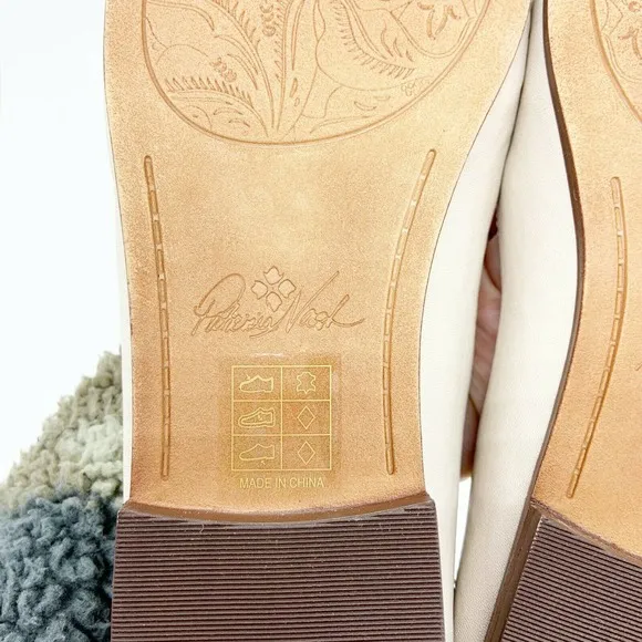 Patricia Nash Fia Loafer Flats Bone Ivory Leather