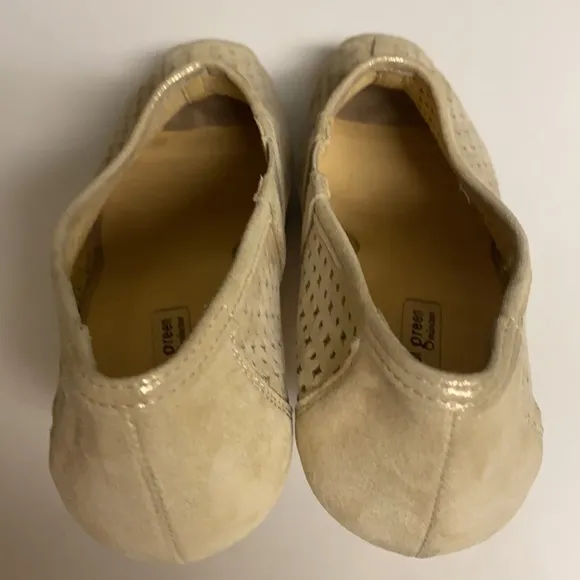 Paul Green Cream Sparkling Heeled Slip On Shoes Size 8